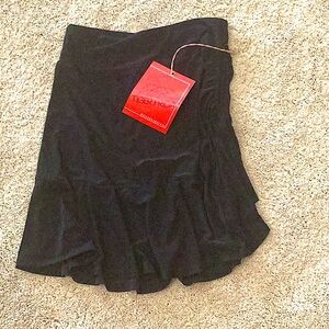 Tiger Friday swivel + cinch ballroom skirt - black